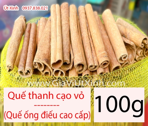 QUẾ THANH CẠO VỎ 100G -250G -500G - QUẾ ỐNG ĐIẾU CAO CẤP - CINNAMON STICKS
