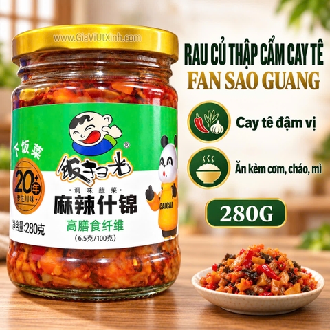RAU CỦ THẬP CẨM CAY TÊ FAN SAO GUANG 280G