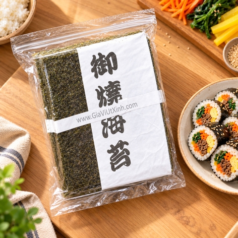 RONG BIỂN SUSHI TAKAOKAYA 50 LÁ 150G – NORI CUỘN SUSHI, KIMBAP