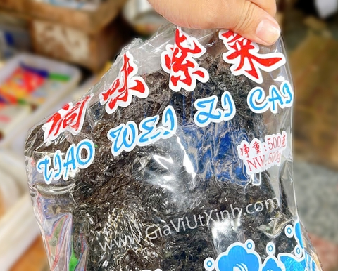 RONG BIỂN TÍM KHÔ PHÚC KIẾN 500G - TIAO WEI ZI CAI - NẤU CANH, SÚP