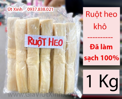 RUỘT HEO KHÔ 1KG - DRIED PIG INTESTINE - DÙNG LÀM LẠP XƯỞNG, XÚC XÍCH