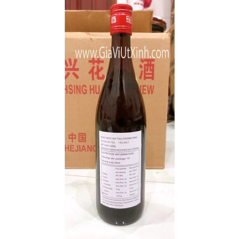 RƯỢU HOA TIÊU WANG-FU THIỆU HƯNG 640ML