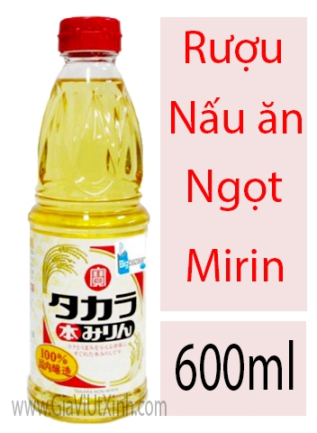 RƯỢU NẤU ĂN NGỌT NHẬT BẢN - MIRIN FU 600ML