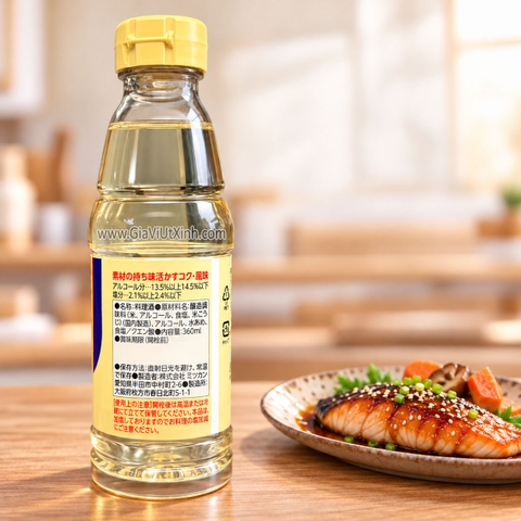 RƯỢU NẤU ĂN NHẬT BẢN MIZKAN RYORISHU 360ML (COOKING SAKE)