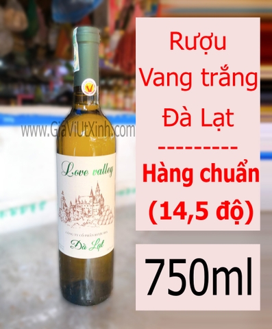 RƯỢU VANG TRẮNG NẤU ĂN ĐÀ LẠT 14,5 ĐỘ - 14,5% VOL DA LAT WHITE COOKING WINE