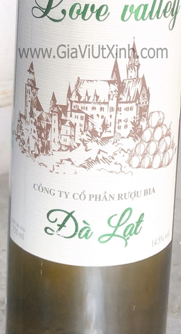 RƯỢU VANG TRẮNG NẤU ĂN ĐÀ LẠT 14,5 ĐỘ - 14,5% VOL DA LAT WHITE COOKING WINE