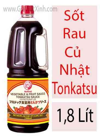 SỐT RAU CỦ NHẬT BẢN 1,8 LÍT - JAPAN TONKATSU SAUCE BULL DOG