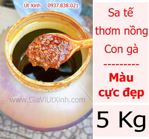 SA TẾ 5KG - SA TẾ THƠM NỒNG CON GÀ VĨNH THUẬN - SATE - SHACHA SAUCE