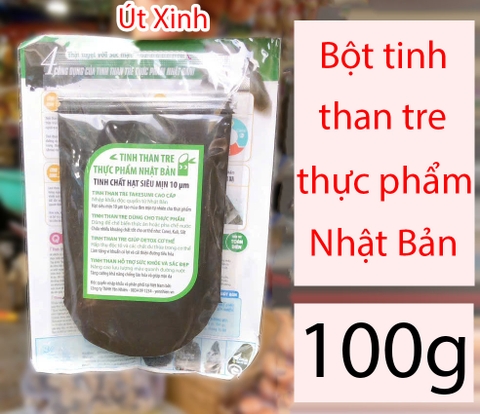BỘT TINH THAN TRE THỰC PHẨM SIÊU MỊN TAKESUMI NHẬT BẢN 10µM (100 G) - BAMBOO CHARCOAL POWDER