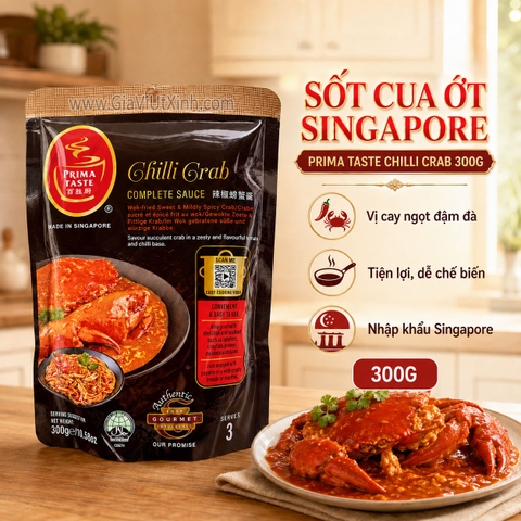 SỐT CUA ỚT SINGAPORE PRIMA TASTE CHILLI CRAB 300G
