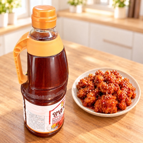 SỐT GÀ CHIÊN VỊ NGỌT HÀN QUỐC CHUNGWOO 2.1KG – SỐT YANGNYEOM VỊ DỊU - KOREAN SEASONED FRIED CHICKEN MILD SAUCE [NT]