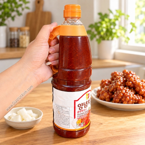 SỐT GÀ CHIÊN VỊ NGỌT HÀN QUỐC CHUNGWOO 2.1KG – SỐT YANGNYEOM VỊ DỊU - KOREAN SEASONED FRIED CHICKEN MILD SAUCE [NT]