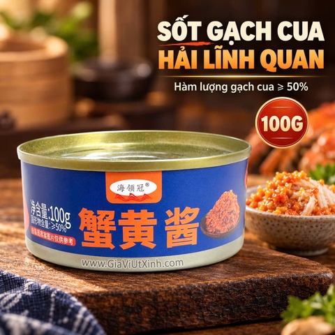 SỐT GẠCH CUA HẢI LĨNH QUAN 100G - CRAB ROE SAUCE