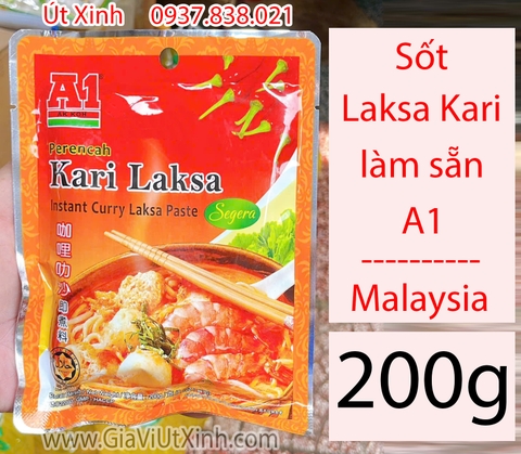 SỐT LAKSA KARI A1 200G - MALAYSIA INSTANT CURRY LAKSA PASTE