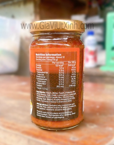 SỐT LAKSA SINGAPORE 190G - WOH HUP LAKSA PASTE, CAY NỒNG ĐẬM ĐÀ