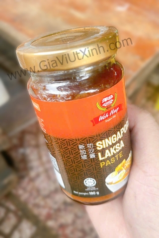 SỐT LAKSA SINGAPORE 190G - WOH HUP LAKSA PASTE, CAY NỒNG ĐẬM ĐÀ