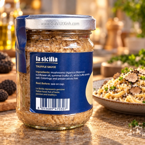 SỐT NẤM CỤC TRUFFLE LA SICILIA 180G – SALSA TARTUFATA - GIA VỊ NẤU MÓN Ý
