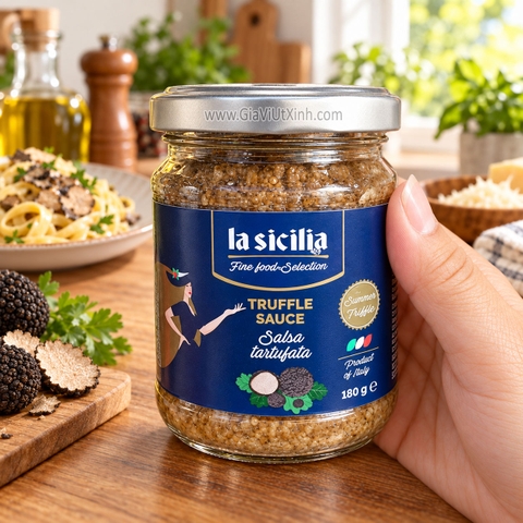 SỐT NẤM CỤC TRUFFLE LA SICILIA 180G – SALSA TARTUFATA - GIA VỊ NẤU MÓN Ý