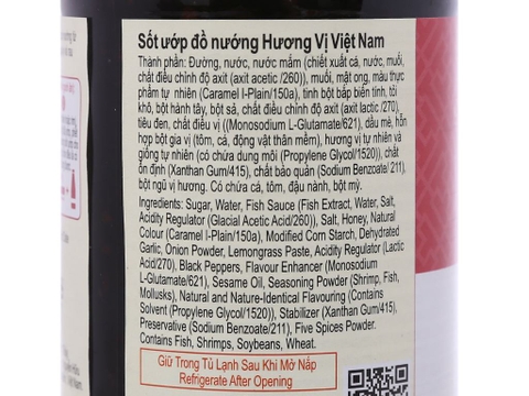 SỐT ƯỚP ĐỒ NƯỚNG VỊ VIỆT NAM LEE KUM KEE 270G