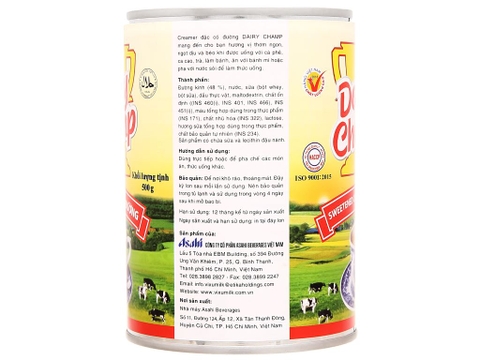 SỮA ĐẶC DAIRY CHAMP 500G