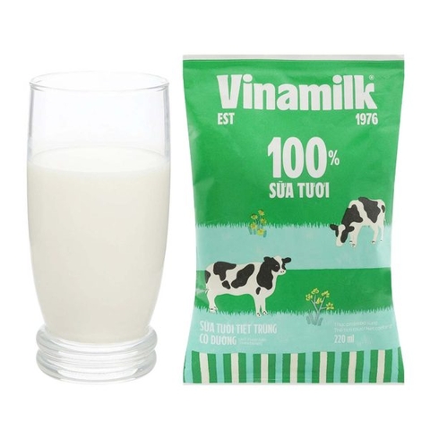 SỮA TƯƠI CÓ ĐƯỜNG 220ML VINAMILK