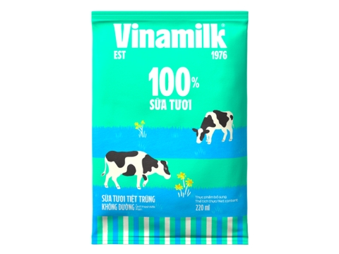 SỮA TƯƠI KHÔNG ĐƯỜNG 220ML VINAMILK
