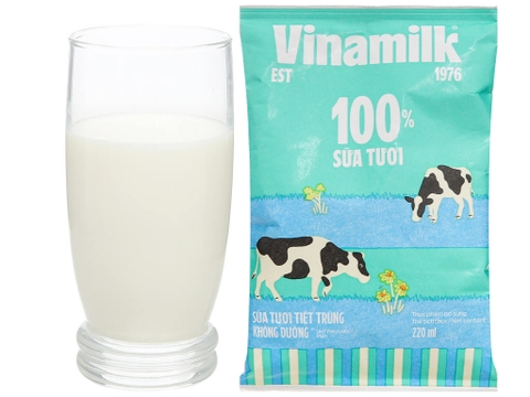 SỮA TƯƠI KHÔNG ĐƯỜNG 220ML VINAMILK