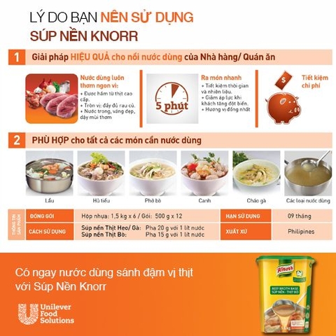 SÚP NỀN BÒ KNORR 1,5KG