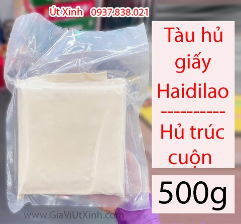 TÀU HỦ GIẤY HAIDILAO 500G - HỦ TRÚC CUỘN RINGROLL NHÚNG LẨU