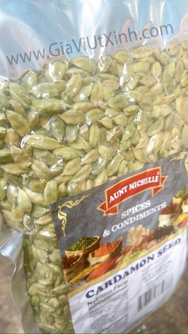 THẢO QUẢ XANH AUNT MICHELLE 500G - BẠCH ĐẬU KHẤU XANH - CARDAMON SEED - HẠT BƯỞI ẤN ĐỘ