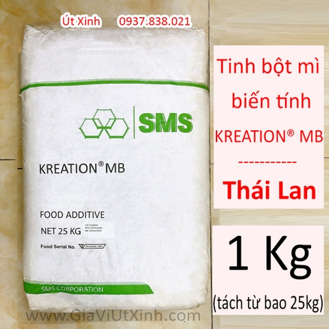 TINH BỘT MÌ BIẾN TÍNH SMS KREATION MB (1KG - 3KG- 5KG) – GIỮ KẾT CẤU, TẠO ĐỘ ẨM