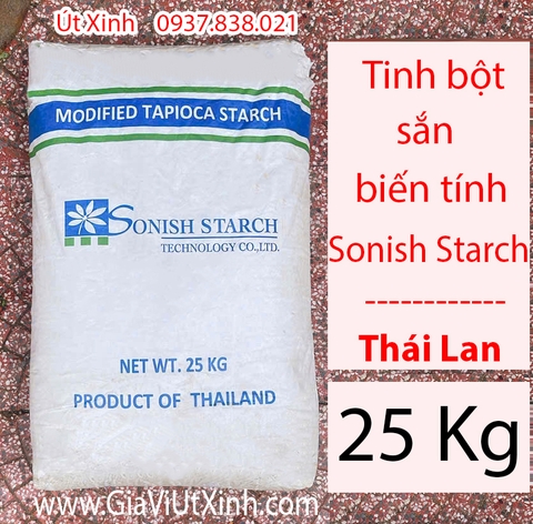 TINH BỘT SẮN BIẾN TÍNH SONISH STARCH 25KG - THAILAND MODIFIED TAPIOCA STARCH