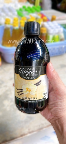 TINH CHẤT VANI NƯỚC RAYNER'S 500ML - HƯƠNG VANILLA CAO CẤP