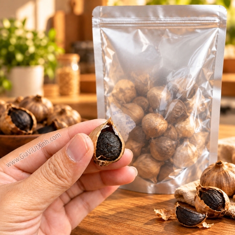 TỎI ĐEN CÔ ĐƠN HÀN QUỐC MIRAE 1KG - 1,5KG – BLACK GARLIC – TỎI ĐEN LÊN MEN