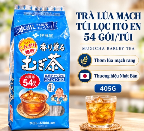 TRÀ LÚA MẠCH TÚI LỌC ITO EN 405G (54 GÓITÚI) – TRÀ NHẬT BẢN MUGICHA BARLEY TEA