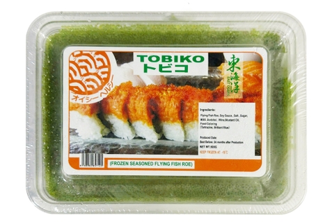 TRỨNG CÁ CHUỒN XANH LÁ TOBIKO NHẬT BẢN 500G (LOẠI 1) - MÃ A475