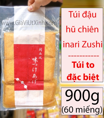 TÚI ĐẬU HŨ CHIÊN NHẬT BẢN - INARI ZUSHI DAIKYO - TÚI ĐẬU PHỤ CHIÊN 900G 60 MIẾNG