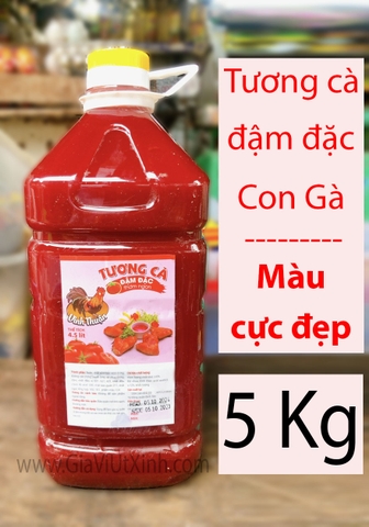 TƯƠNG CÀ 5KG - TƯƠNG CÀ ĐẬM ĐẶC CON GÀ VĨNH THUẬN - KETCHUP 5KG
