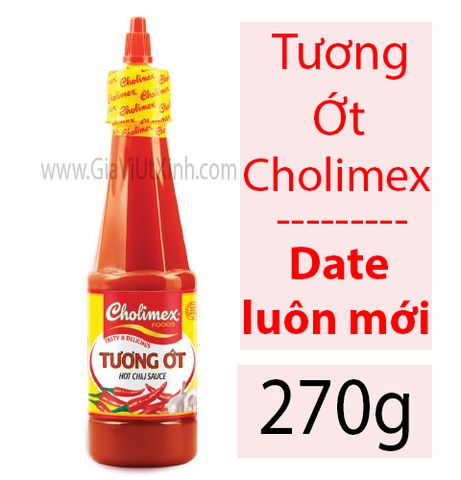 TƯƠNG ỚT CHOLIMEX 270G - CHOLIMEX HOT CHILI SAUCE