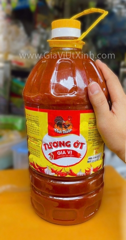 TƯƠNG ỚT CON GÀ VĨNH THUẬN 5 LÍT - LOẠI ĐẶC BIỆT CAY THẬT