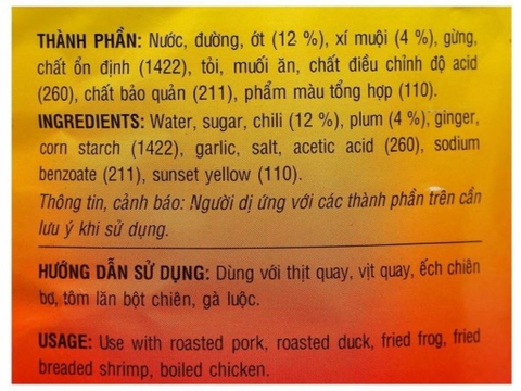 TƯƠNG ỚT XÍ MUỘI CHOLIMEX 2 LÍT