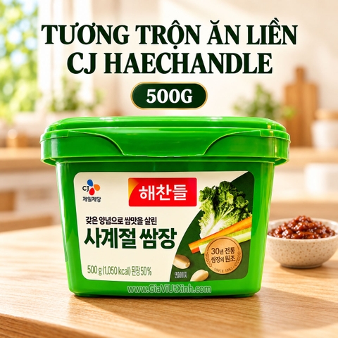 TƯƠNG TRỘN ĂN LIỀN CJ HAECHANDLE 500G – TƯƠNG ĐẬU NÀNH SSAMJANG