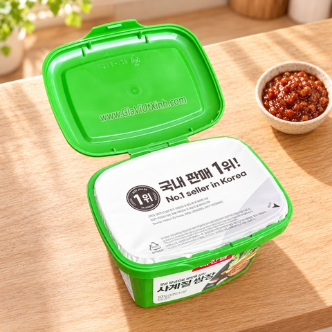 TƯƠNG ĐẬU NÀNH SSAMJANG 500G – TƯƠNG TRỘN ĂN LIỀN CJ HAECHANDLE