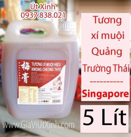 TƯƠNG XÍ MUỘI HIỆU QUẢNG TRƯỜNG THÁI 5 LÍT - TƯƠNG XÍ MUỘI HIỆU KWONG CHEONG THYE - TƯƠNG XÍ MUỘI HONG KONG
