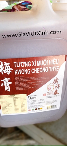TƯƠNG XÍ MUỘI HIỆU QUẢNG TRƯỜNG THÁI 5 LÍT - TƯƠNG XÍ MUỘI HIỆU KWONG CHEONG THYE - TƯƠNG XÍ MUỘI HONG KONG