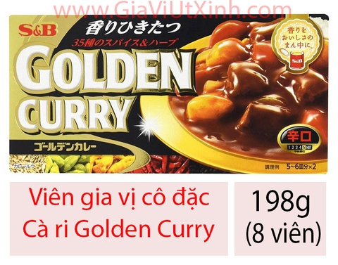 VIÊN CÀ RI CÔ ĐẶC NHẬT BẢN 198G - JAPAN GOLDEN CURRY