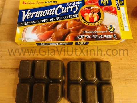 VIÊN CÔ ĐẶC CÀ RI NHẬT BẢN 230G - HOUSE FOODS VERMONT CURRY