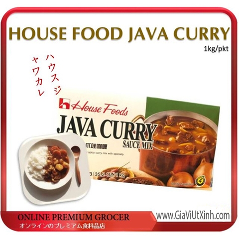 [NỘI ĐỊA NHẬT] VIÊN NẤU CÀ RI NHẬT JAVA CURRY 1KG - HOUSE FOODS