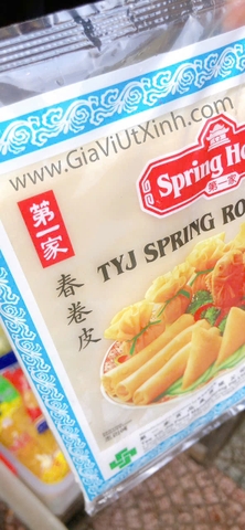 VỎ BÁNH TRÁNG BÒ BÍA LẠNH SPRING HOME 50 LÁ 19CM 550G -  VỎ HOÀNH THÁNH, CHẢ GIÒ SINGAPORE - TYJ SPRING ROLL PASTRY