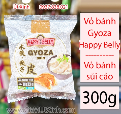 VỎ SỦI CẢO HAPPY BELLY 300G - GYOZA SKIN LÀM MANDU, DUMPLING